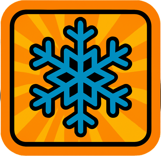 Вместо молнии синяя снежинка, все остальное без изменений