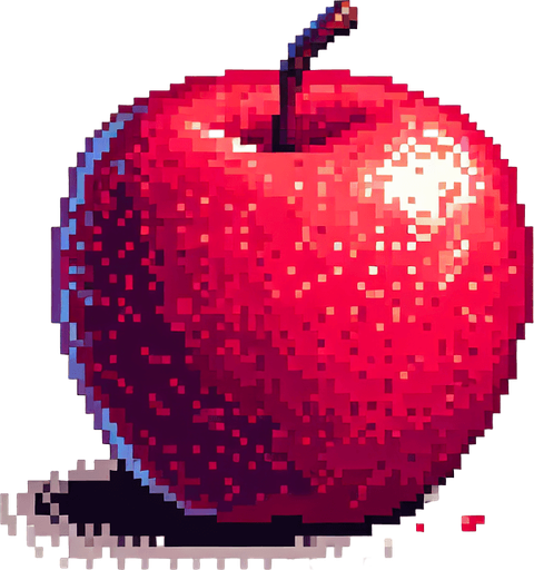 Pixel apple