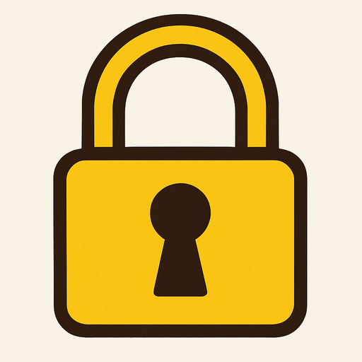 Lock.
In-Game asset.  2d.  High contrast.  No shadows