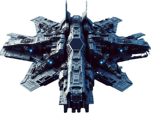 futuristic space fighter..
full front view