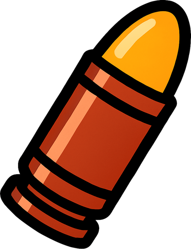 mermi.
In-Game asset.  2d.  High contrast.  No shadows