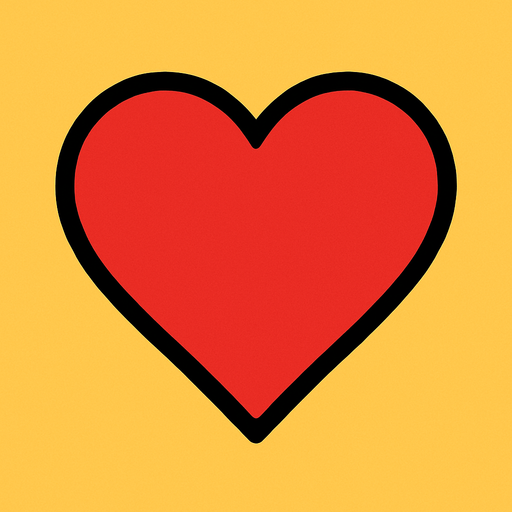 Coeur.
In-Game asset.  2d.  High contrast.  No shadows