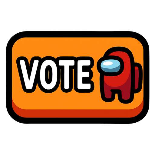 voteButton among us.
In-Game asset.  2d.  High contrast.  No shadows