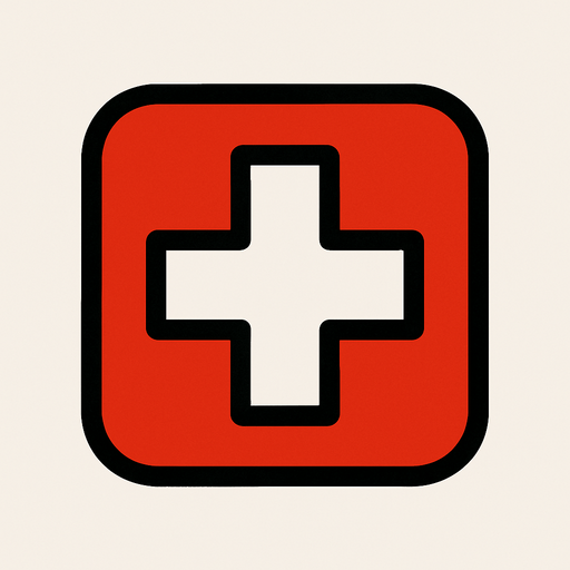 Minimalist medical icon.
In-Game asset.  2d.  High contrast.  No shadows