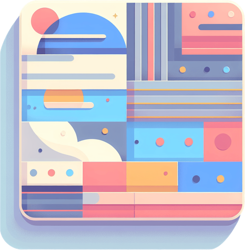 Background for hyper casual puzzle game. Pastel colors, flat shaded, vector art.
Single Game Texture. In-Game asset. 2d. Blank background. High contrast. No shadows.