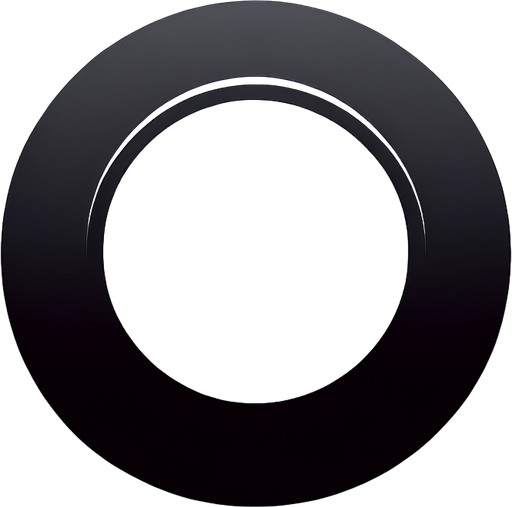 Round Black Ellipse with a Transparent Hole in the Middle.
Single Game Texture. In-Game asset. 2d. Blank background. High contrast. No shadows.