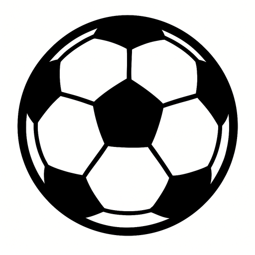 whıte futboall ball.
In-Game asset.  2d.  High contrast.  No shadows