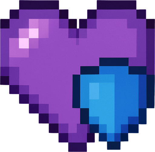 heart with blue shield
