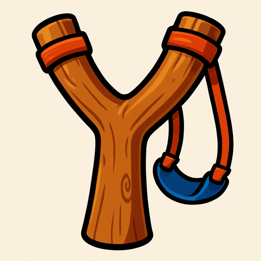 Big Slingshot.
In-Game asset.  2d.  High contrast.  No shadows