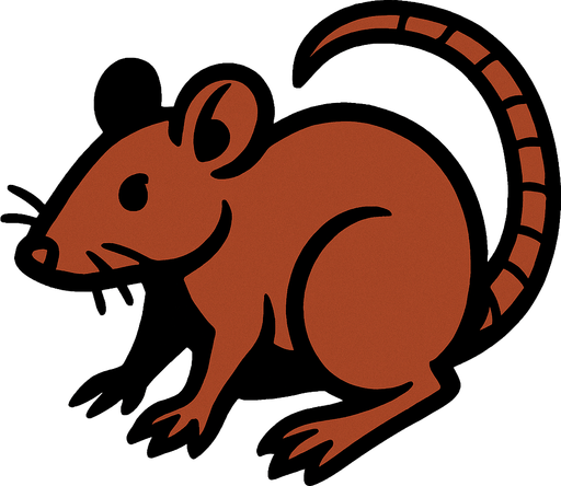 Rat.
In-Game asset.  2d.  High contrast.  No shadows