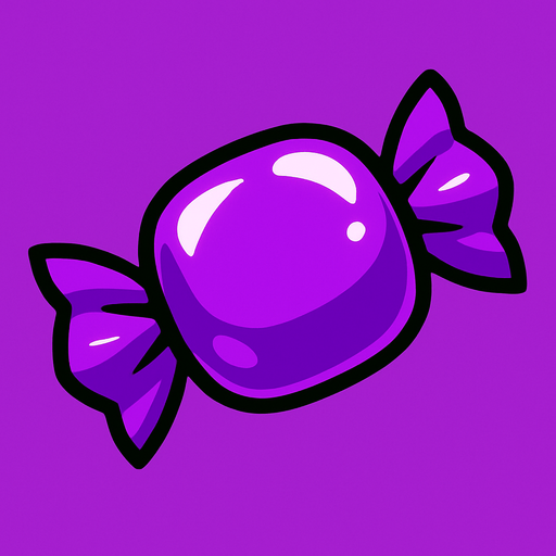 candy purple.
In-Game asset.  2d.  High contrast.  No shadows