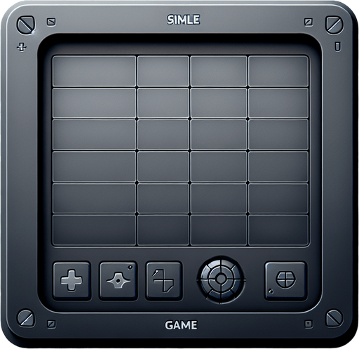 a grey touchpad.
Single Game Texture. In-Game asset. 2d. Blank background. High contrast. No shadows.