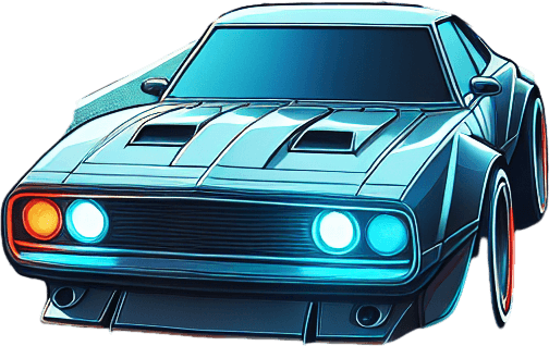 Road 
Car.
Single Game Texture. In-Game asset. 2d. Blank background. High contrast. No shadows.