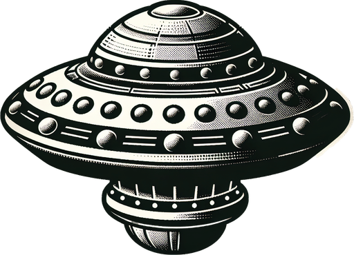 A RIVAL UFO PNG.
Single Game Texture. In-Game asset. 2d. Blank background. High contrast. No shadows.