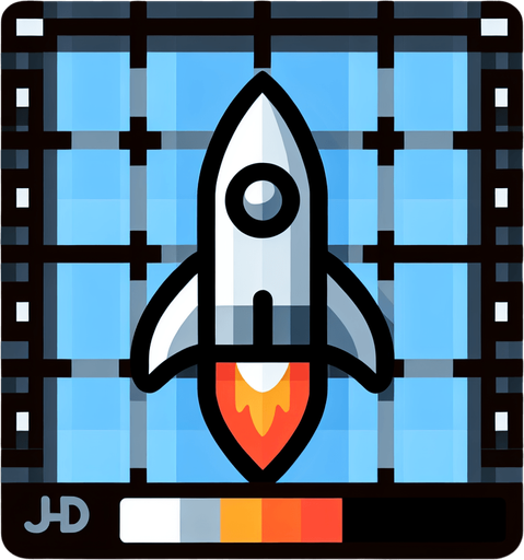 2 boyut roket.
Single Game Texture. In-Game asset. 2d. Blank background. High contrast. No shadows.