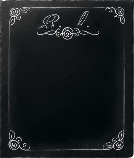 "RULES" handwritten in chalk