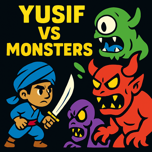 Yusif VS Monsters.
In-Game asset.  2d.  High contrast.  No shadows