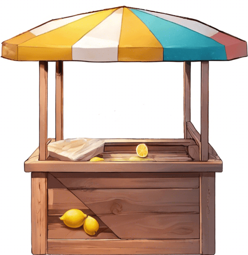 remove the glass and the crate of lemons from the table.