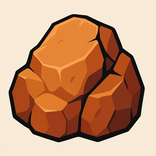 Rock.
In-Game asset.  2d.  High contrast.  No shadows