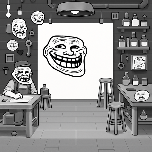 Same sizes with troll face theme