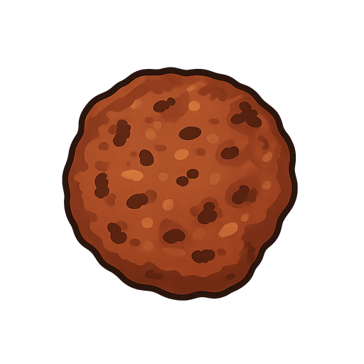 köfte. No background. Transparent background. Blank background. No shadows. 2d. In-Game asset. flat