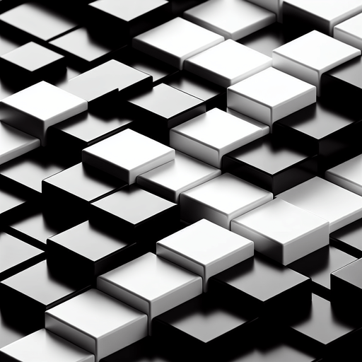 2d Tiles black and white