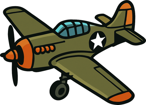 War plane.
In-Game asset.  2d.  High contrast.  No shadows