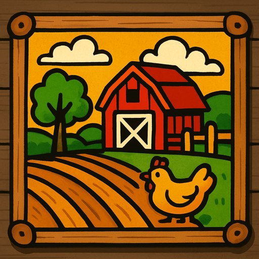 Tablero de granja.
In-Game asset.  2d.  High contrast