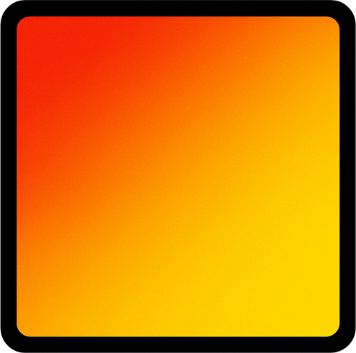 Kırmızı ve sarı gradient renk.
In-Game asset.  2d.  High contrast.  No shadows