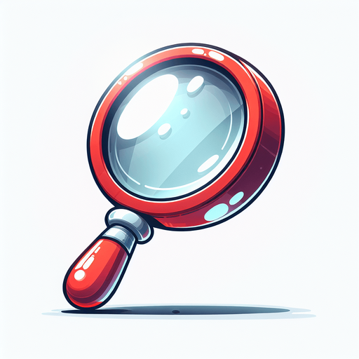 büyüteç. çizgi film