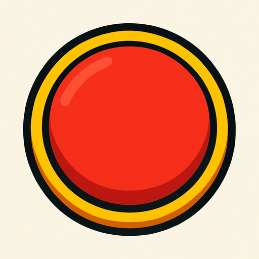 pressable round button.
In-Game asset.  2d.  High contrast.  No shadows
