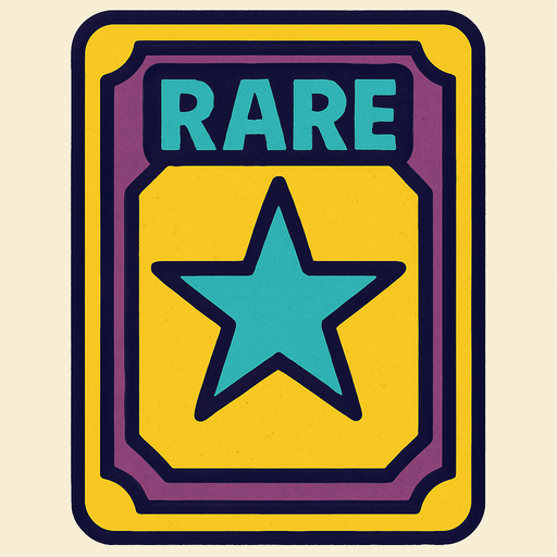 rare card.
In-Game asset.  2d.  High contrast.  No shadows