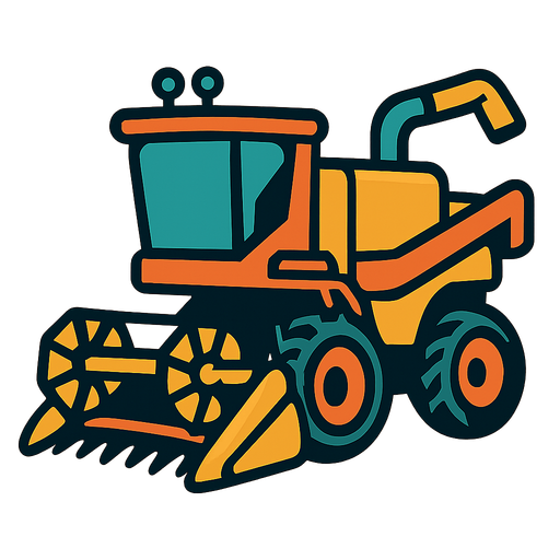 Auto harvester.
In-Game asset.  2d.  High contrast.  No shadows