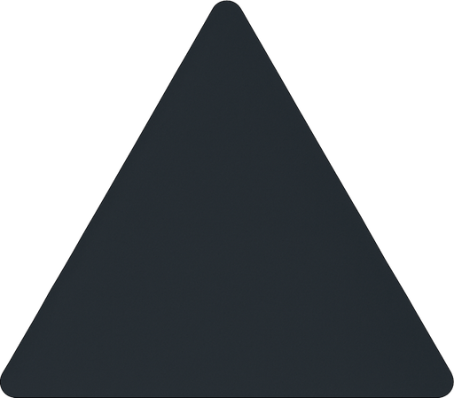 triangulo gris oscuro.
In-Game asset.  2d.  High contrast.  No shadows
