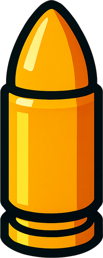 Bullet.
In-Game asset.  High contrast.  No shadows