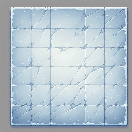 ice floor texture tile top down view
Single Game Texture. In-Game asset. 2d. Blank background. High contrast. No shadows.