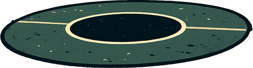 Make a centercircle in an abandoned school.
In-Game asset.  2d.  High contrast.  No shadows