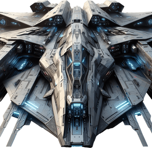 futuristic space fighter..
full front view