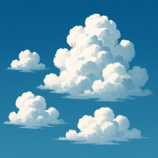 realistic clouds.
In-Game asset.  2d.  High contrast.  No shadows