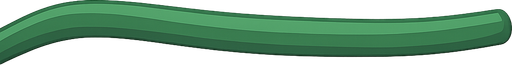it's a green wire. Don't cut it open, just blue nothing else. No background. Transparent background. Blank background. No shadows. 2d. In-Game asset. flat