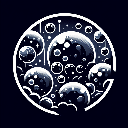 Bubbles in space large.
Single Game Texture. In-Game asset. 2d. Blank background. High contrast. No shadows.