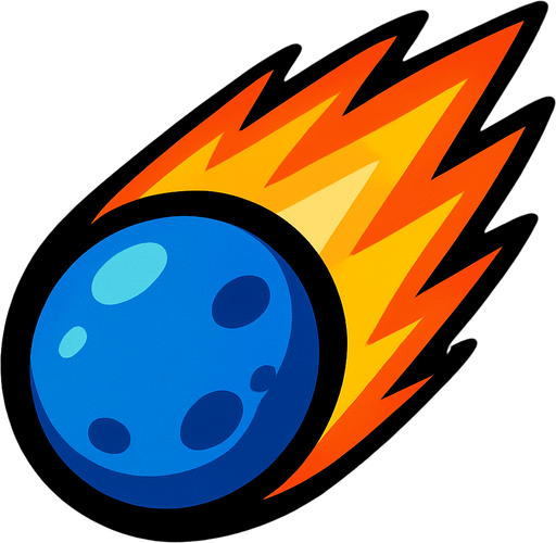 comet.
In-Game asset.  2d.  High contrast.  No shadows