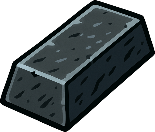 Iron bar.
In-Game asset.  2d.  High contrast.  No shadows