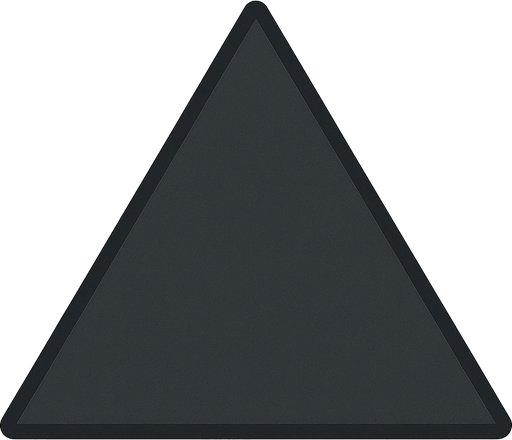 triangulo gris oscuro.
In-Game asset.  2d.  High contrast.  No shadows
