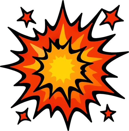 create explode.
In-Game asset.  2d.  High contrast.  No shadows