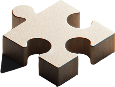 Puzzle piece.
Single Game Texture.  In-Game asset.  2d.  Blank background.  High contrast.  No shadows