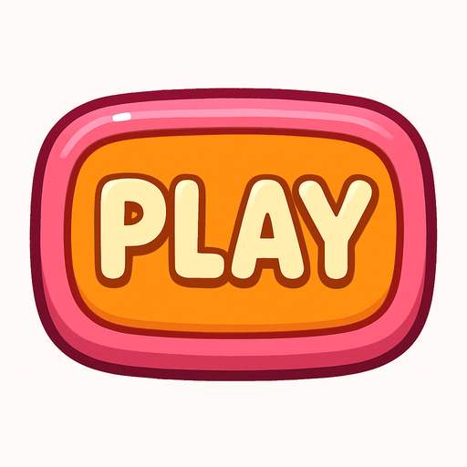 create a cute button with play written inside.
In-Game asset.  2d.  High contrast.  No shadows