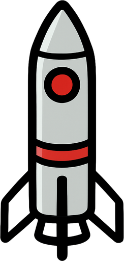 create a missile rocket.
In-Game asset.  2d.  High contrast.  No shadows