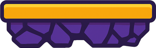 size 200x20 PLATFORM  Shape Box.
In-Game asset.  2d.  High contrast.  No shadows