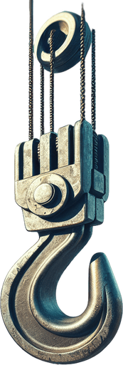 Construction crane hook